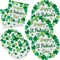 Irish Shamrock Themed Tableware Set, Paper Plates & Napkins for 50, St. Patrick's Day Party Decorations, Disposable, Green, Decorative Plates, Pack